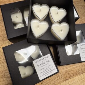 Heart Shaped Tea Light 4 Packs